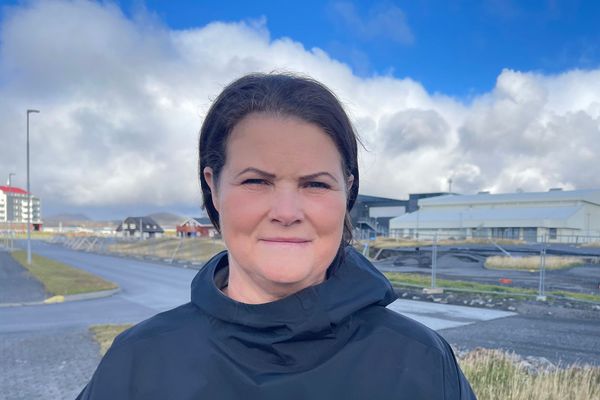 Fögnuður í Grindavík eftir Íslandsmeistaratitil karla í körfubolta