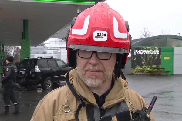 Sprengingin varð við dælingu á metani