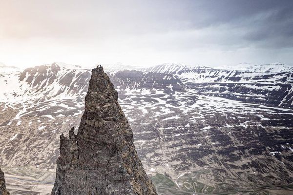 Bítið - Fór á topp Hraundranga í Öxnadal