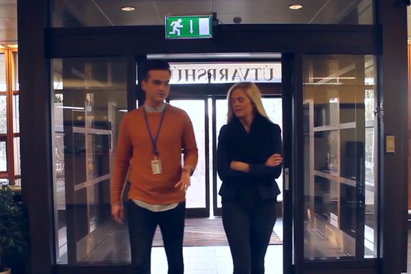 Prófíll - Björn Bragi í vinnunni