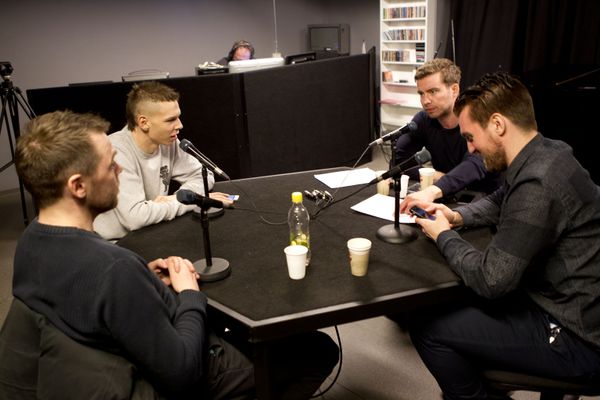 Gísli Pálmi og Mikael Torfason 