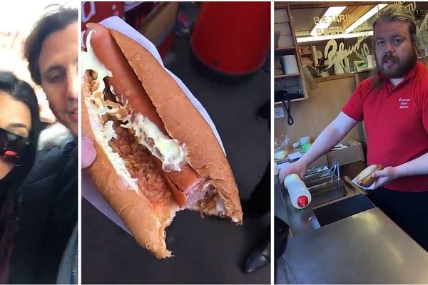 Kardashian-systur á Bæjarins Beztu