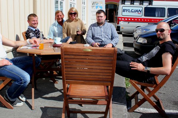 Það var stemning hjá Hemma og Svansí á Sauðárkróki